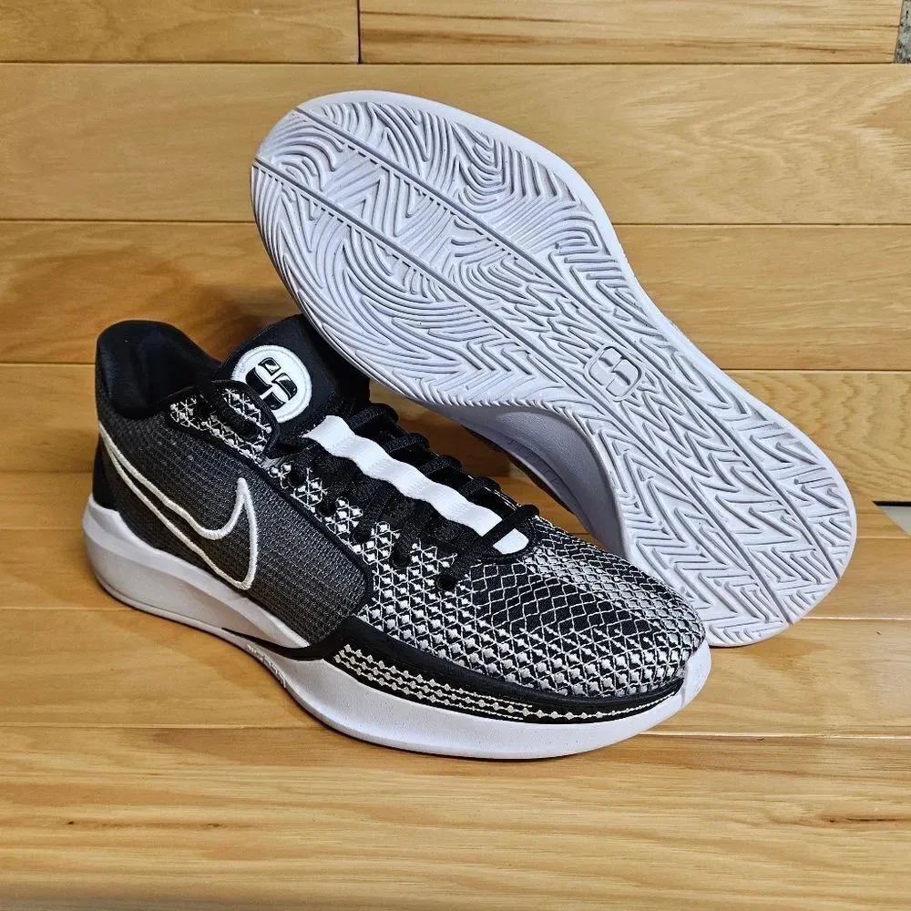 Nike Sabrina 1 TB Women's Size 11 Black White Basketball Shoes FQ3391-002